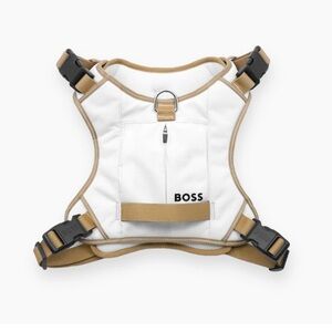BOSS dog harness. Medium sized and Soft cream color. New